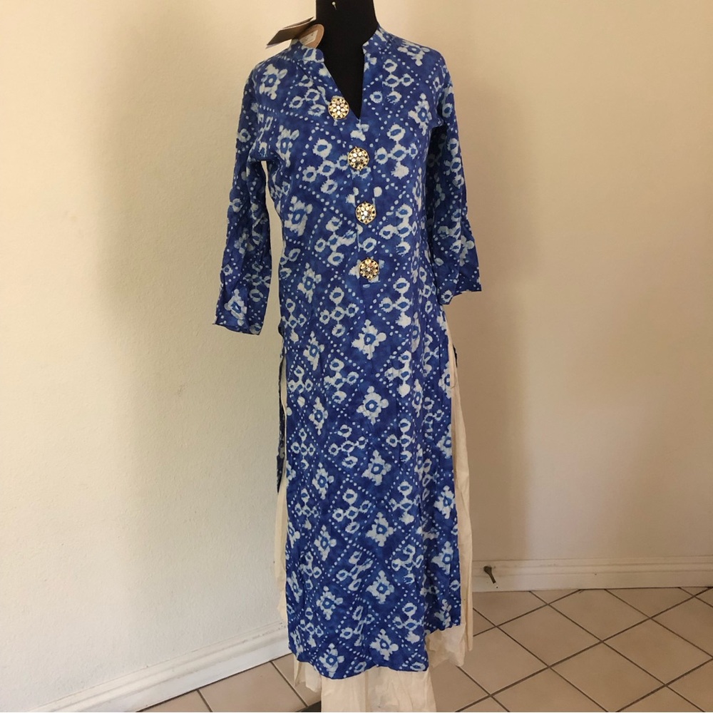 One pice, skirt underneath